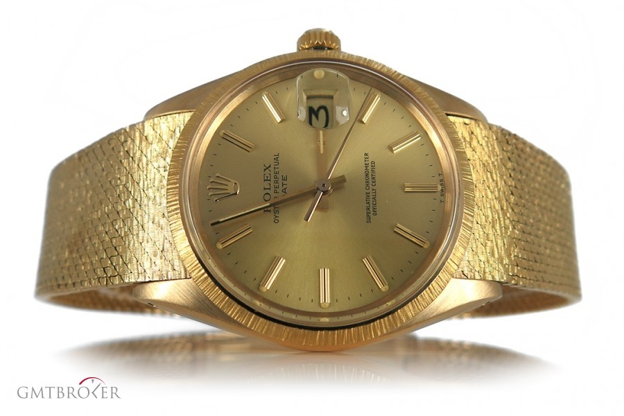 Rolex Date Milanaisearmband 750 Gelbgold BRORS 12834 1511 645333