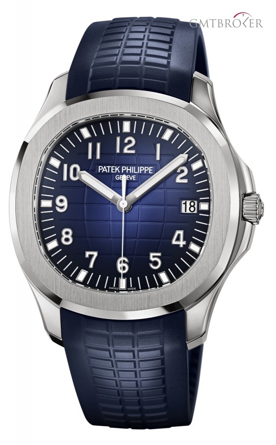 Patek Philippe 5168G Aquanaut Jumbo White Gold on Blue Rubber Str 5168G-001 834928