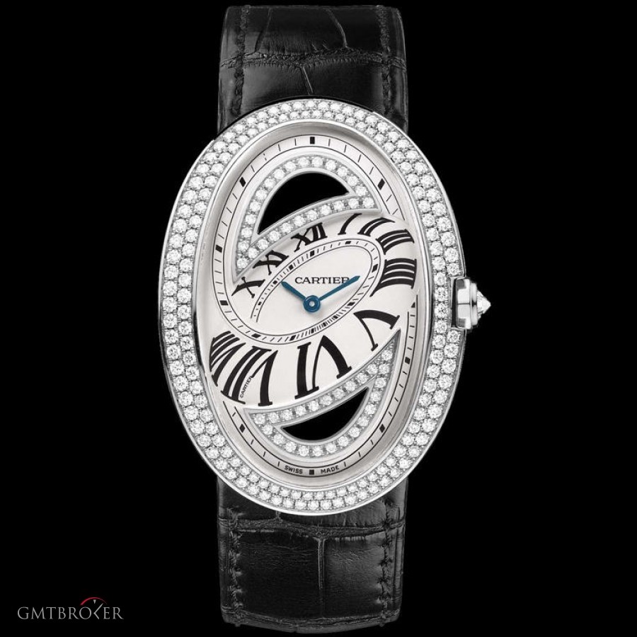 Cartier Libre Baignoire Folle Watch 18kt White Gold Diamon WB520034 713593