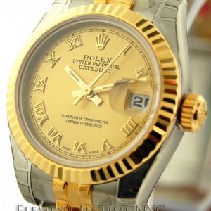 Rolex Stee  Yellow Gold Champagne Dial 26mm 179173 145335