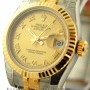 Rolex Stee  Yellow Gold Champagne Dial 26mm
