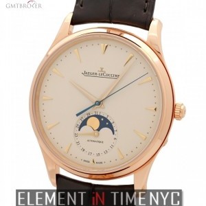 Jaeger-LeCoultre 18k Rose Gold Ultra Thin Moonphase Beige Dial 39mm 1362520 150849