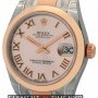 Rolex Mid-Size Stainless Steel  18K Rose Gold