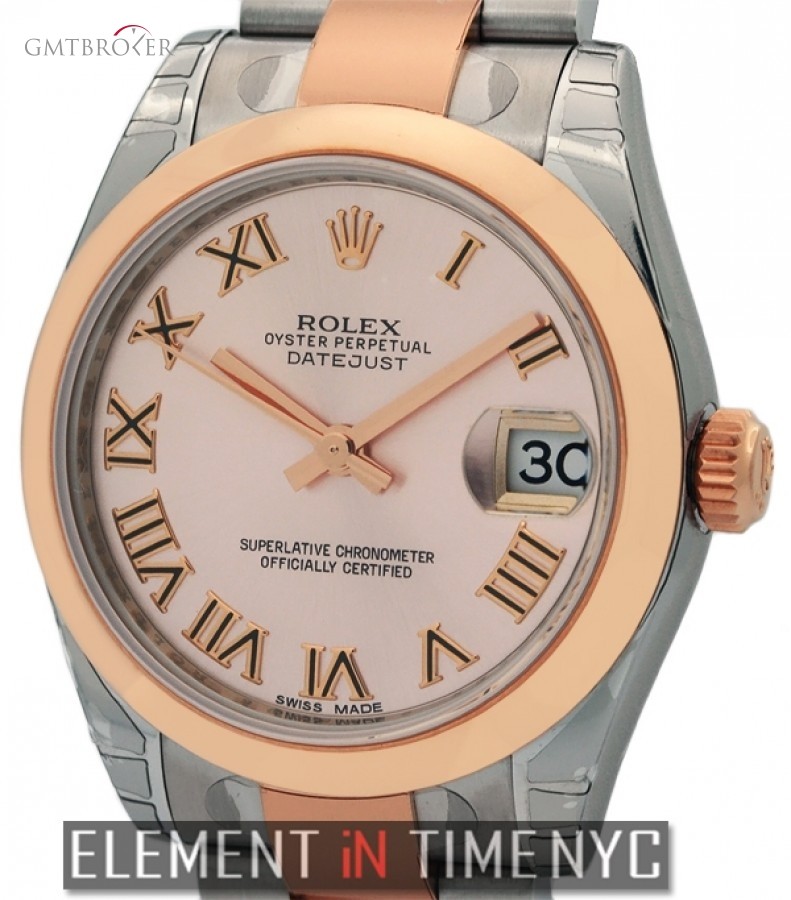 Rolex Mid-Size Stainless Steel  18K Rose Gold 178241 146809