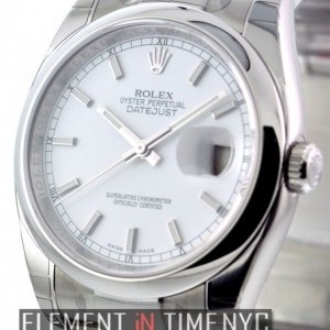 Rolex Stainless Steel White Dial 36mm 116200 145415