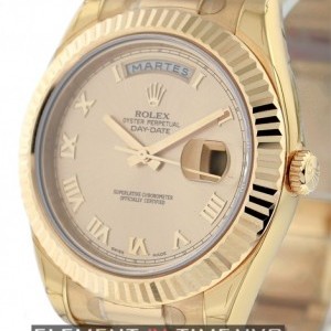 Rolex President 18k Rose Gold Pink Champagne Dial 218235 146213