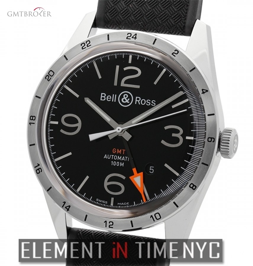 Bell & Ross GMT 24H Stainless Steel Black Dial 42mm nessuna 152183