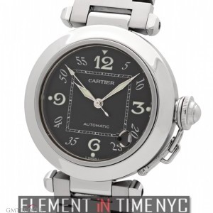 Cartier Pasha C 35mm Stainless Steel Black Dial W31043M7 151605