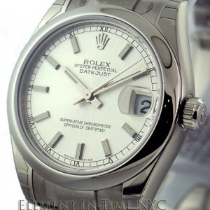 Rolex Stainless Steel Silver Dial 31mm 178240 145343