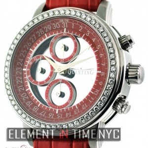 Quinting Chronograph Red Dial Factory Diamond Bezel nessuna 145765
