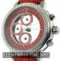 Quinting Chronograph Red Dial Factory Diamond Bezel