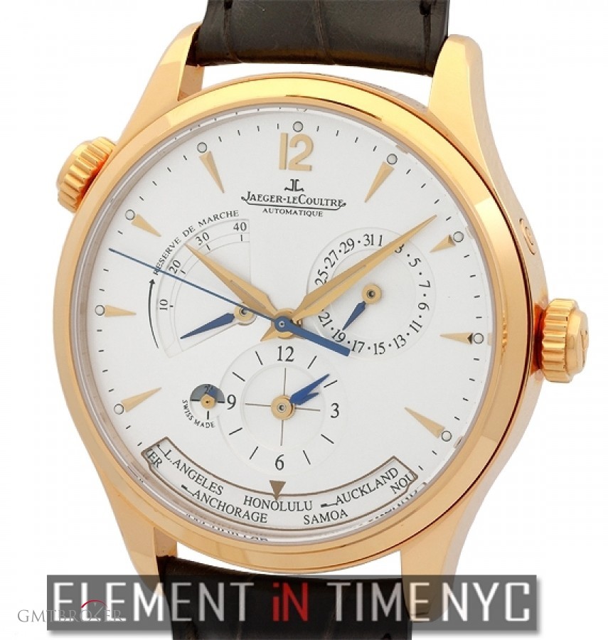 Jaeger-LeCoultre Master Geographic 18k Rose Gold 39mm 142.24.21 148843