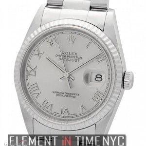 Rolex Stainless Steel 36mm Slate Roman Dial 16234 149865