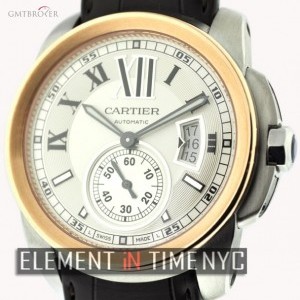 Cartier Steel  Gold Silver Dial 42mm W7100039 145577