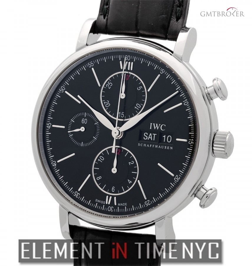 IWC Chronograph Stainless Steel Black Dial 42mm IW3910-08 150925