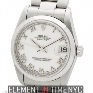 Rolex Mid-Size 31mm Stainless Steel White Roman Dial D S 78240 148553