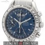 Omega Day Date Chronograph Stainless Steel 39mm Blue Dia