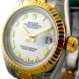 Rolex Steel  Yellow Gold White Dial 26mm