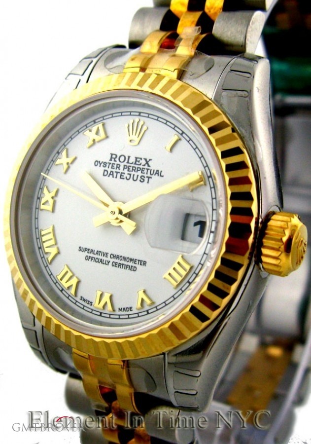 Rolex Steel  Yellow Gold White Dial 26mm 179173 145327