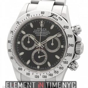 Rolex Stainless Steel Black Dial 116520 149707