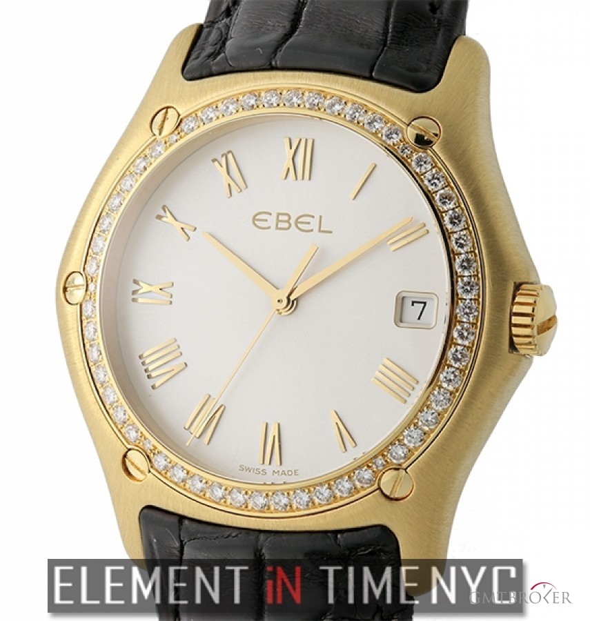 Ebel Classic Wave 18k Yellow Gold Diamond Bezel 8187F44/6235136 435347