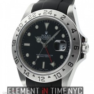 Rolex Stainless Steel 40mm Black Dial On Rubber B P Seri 16570 439711