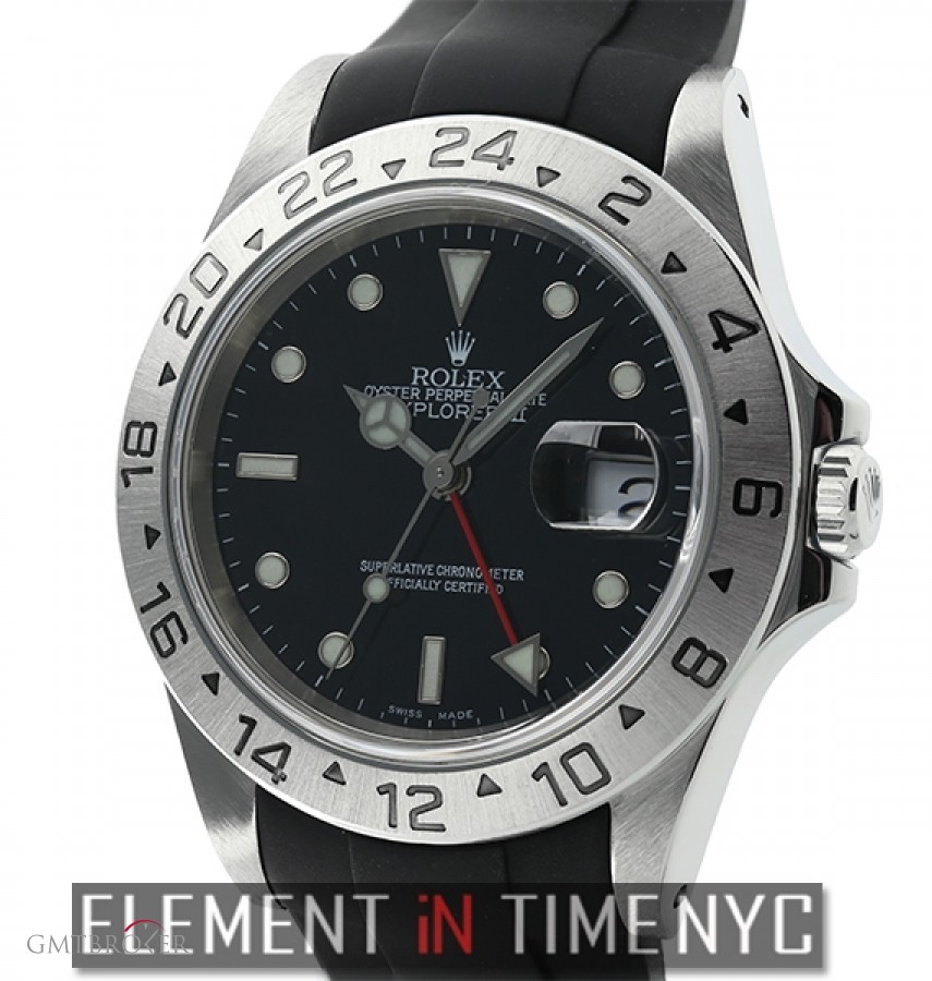 Rolex Stainless Steel 40mm Black Dial On Rubber B P Seri 16570 439711