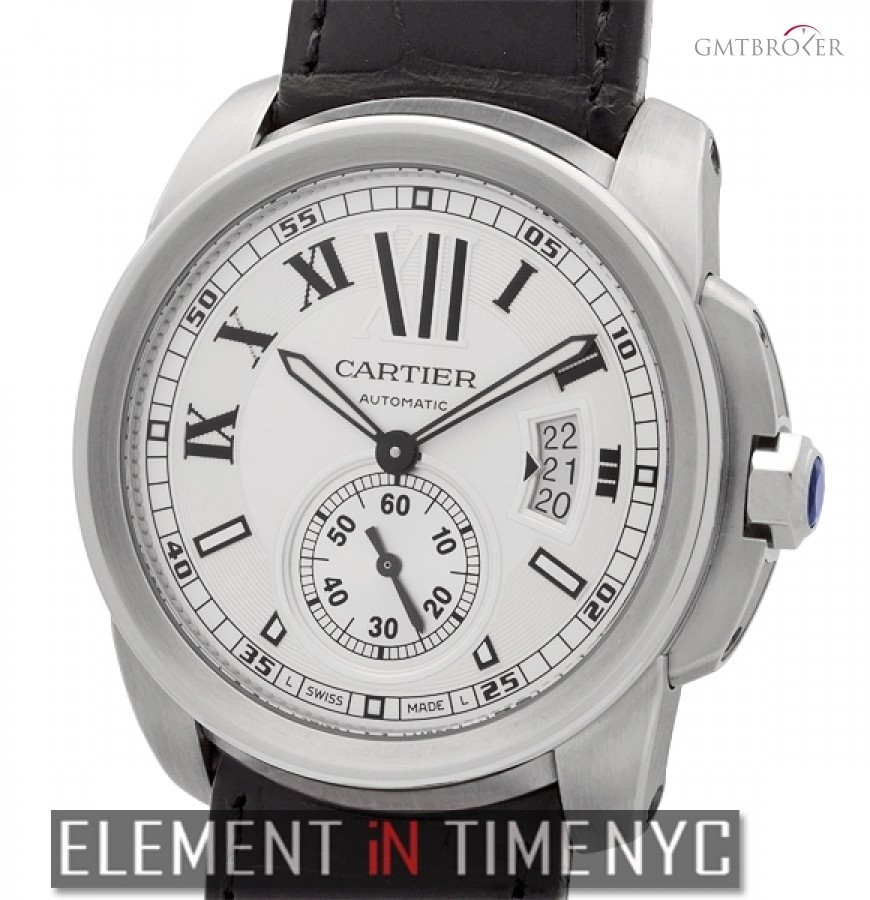 Cartier Calibre Stainless Steel Silver Dial W7100037 150315