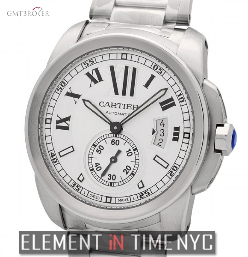 Cartier Calibre Stainless Steel Silver 42mm W7100015 150307