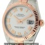 Rolex Stainless Steel 18k Rose Gold Midsize