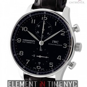 IWC Chronograph Stainless Steel Black Arabic Dial IW3714-47 151849