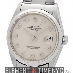 Rolex Stainless Steel 36mm Silver Jubilee Dial F Serial 16200 150003