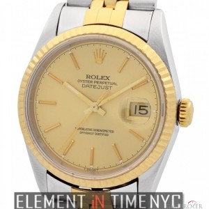 Rolex Steel  Gold 36mm Champagne Dial S Serial 16233 149515