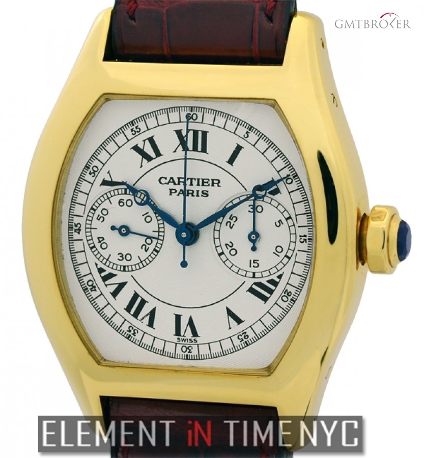 Cartier Tortue Monopulsante Chronograph 18k Yellow Gold W1543551 147087