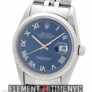 Rolex Stainless Steel Blue Roman Dial 16234 150521