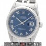 Rolex Stainless Steel Blue Roman Dial