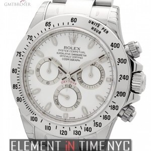 Rolex Stainless Steel 40mm White Dial 116520 149725