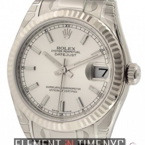 Rolex 31mm Stainless Steel Silver Stick Dial 178274 146555