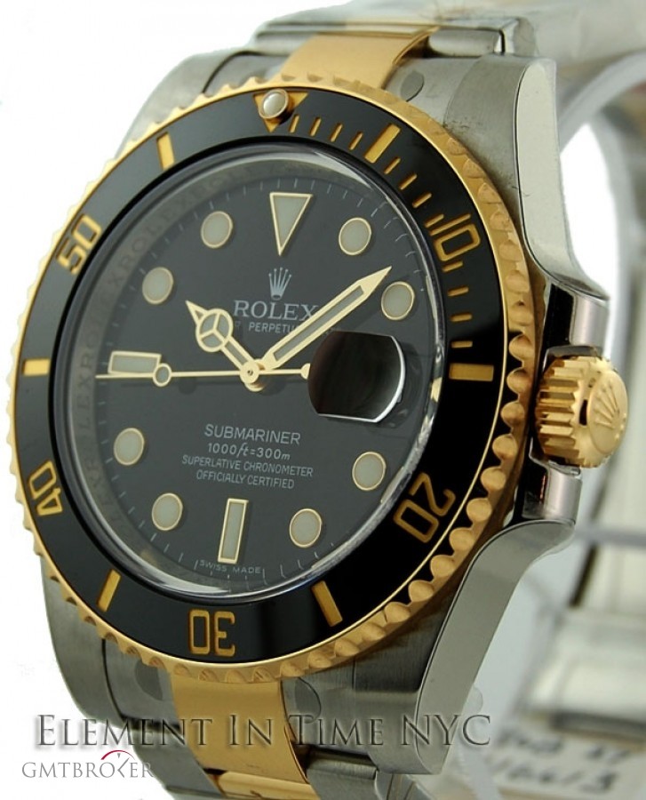 Rolex Stainless Steel  Yellow Gold Ceramic 40mm 116613 145439