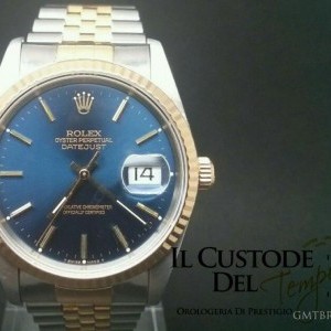Rolex Datejust Ref16233  acciaio e oro con quadrante blu 16233 41461