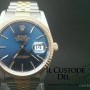 Rolex Datejust Ref16233  acciaio e oro con quadrante blu