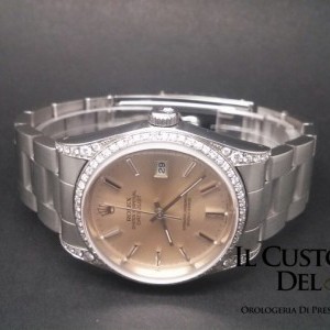 Rolex DateJust Ref16220 con ghiera e spallette Diamond C 16220 41573