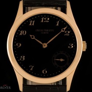 Patek Philippe Calatrava Gents 18k Rose Gold Black Dial BP 5026R- 5026R-001 815261