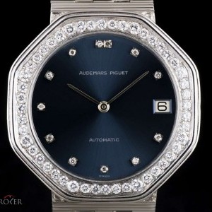 Audemars Piguet Diamond Set Gents Dress Watch 18k White Gold Blue nessuna 764921