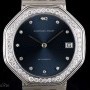 Audemars Piguet Diamond Set Gents Dress Watch 18k White Gold Blue