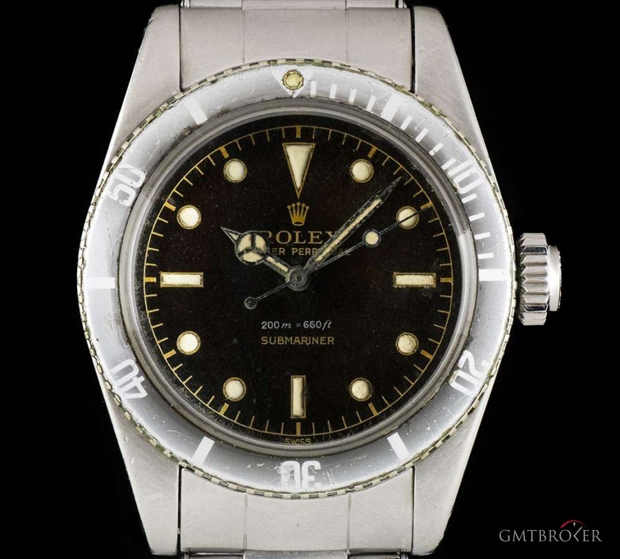Rolex Very Rare Submariner Steel Gents Vintage Big Crown 6538 770030