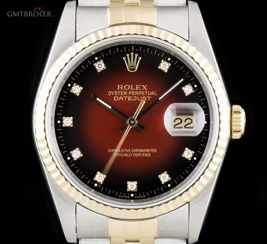 Rolex Datejust Gents Stainless Steel  18k Yellow Gold Ma 16233 772334