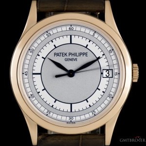 Patek Philippe Calatrava 18k Rose Gold Two Tone Silvery-Gray Dial 5296R-001 835894