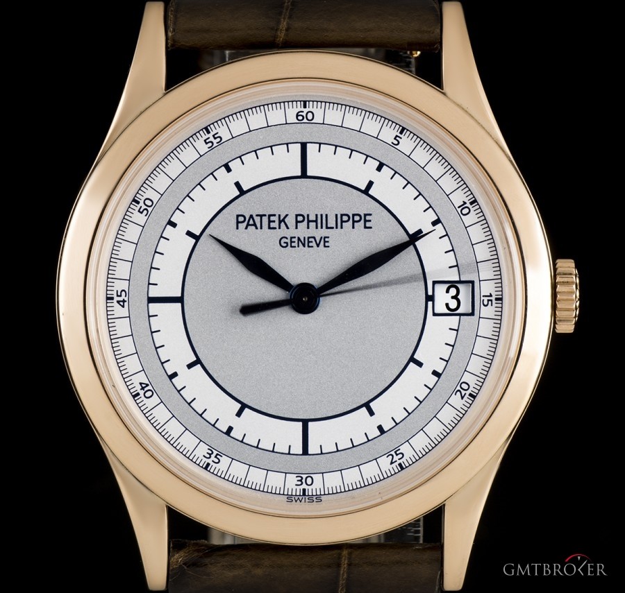 Patek Philippe Calatrava 18k Rose Gold Two Tone Silvery-Gray Dial 5296R-001 835894