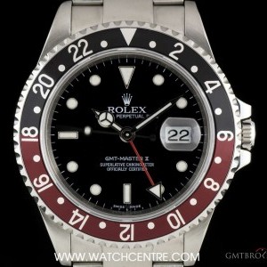 Rolex Stainless Steel OP Black Dial Coke Bezel GMT-Maste 16710 733093